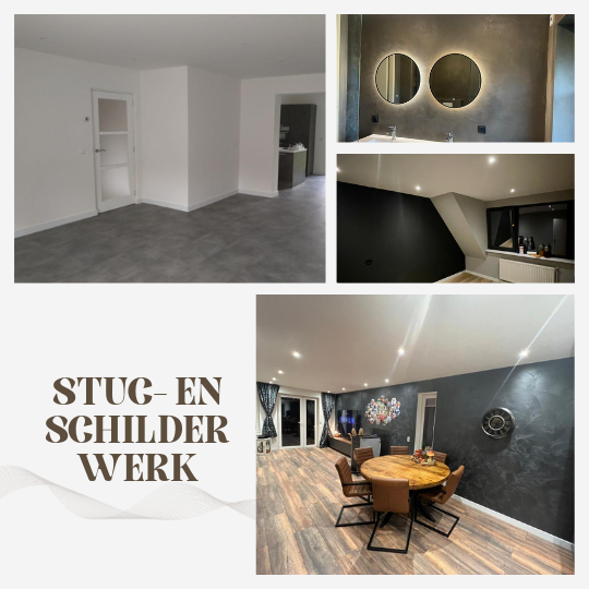 Stuc- en schilderwerk